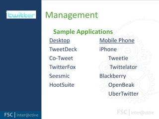  Twitter     Learn LanguageLearn the language @= reply or public responseRT= forwarding informationDM= private message#= search keyword