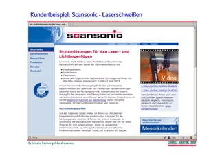 Kundenbeispiel: Scansonic - Laserschweißen
 