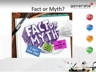 Fact or Myth?Can anyone do it?? Do I need loads of money?I don’t have time!