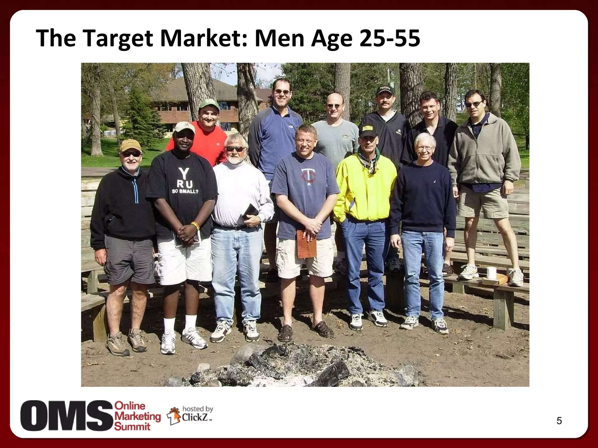 The Target Market: Men Age 25-55 