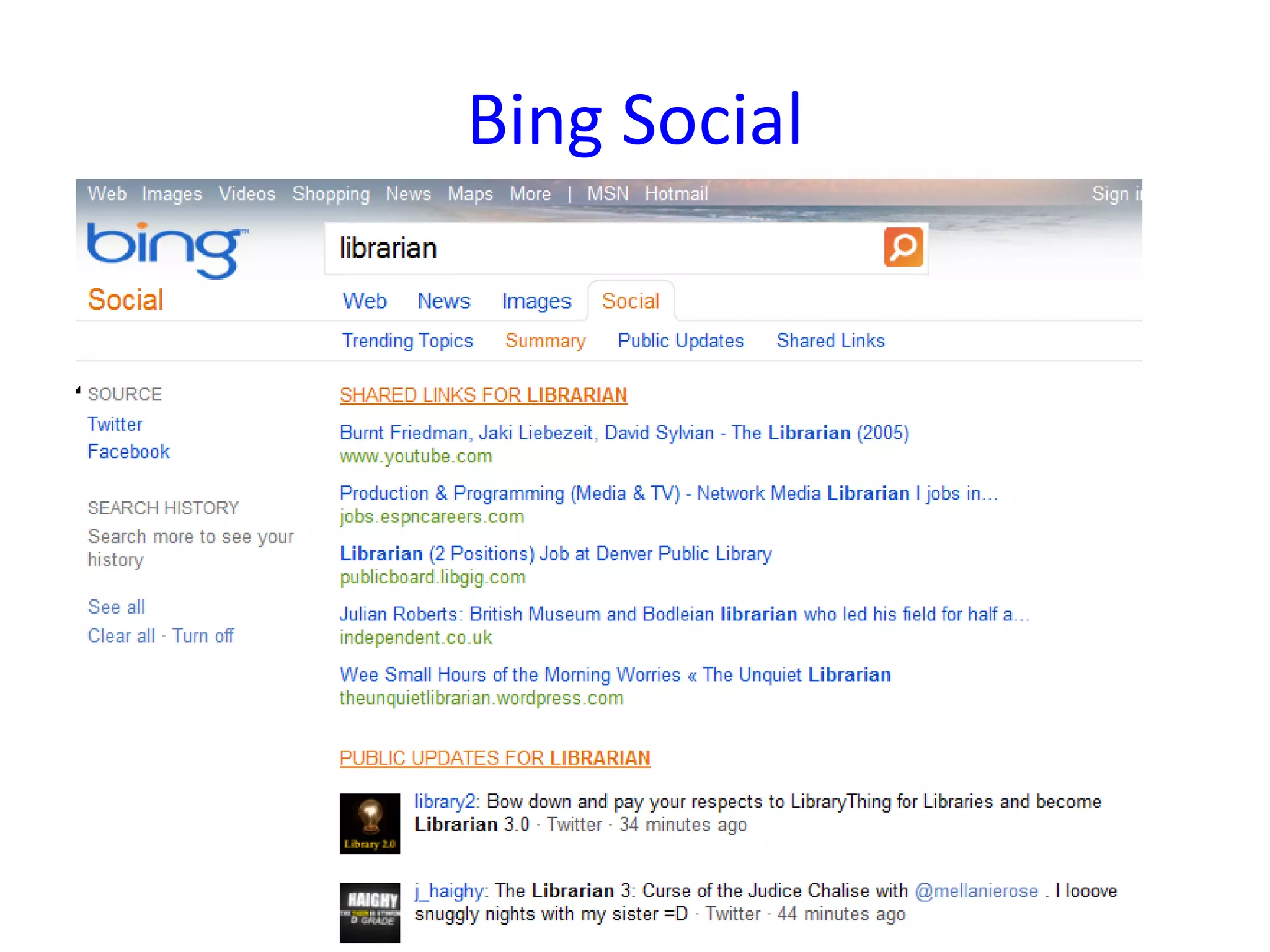 Bing Social
