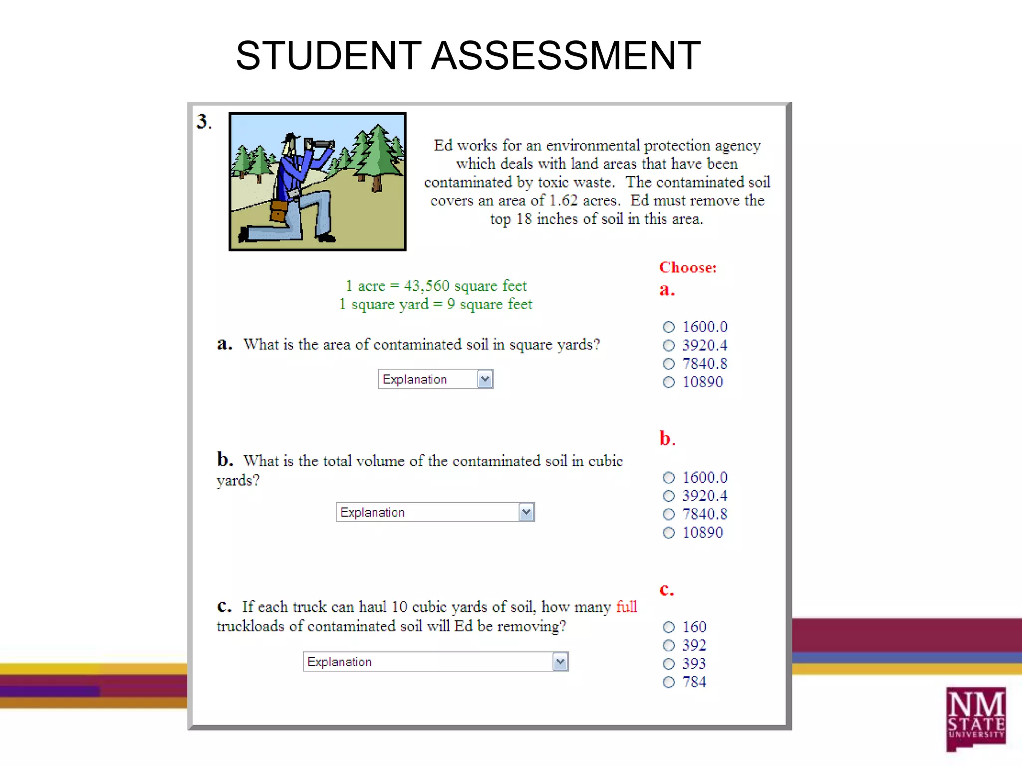 STUDENT ASSESSMENT