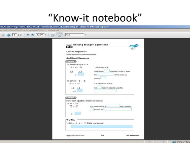 Online math book 6, 7, 8 grade- teacher guide (1) | PPT