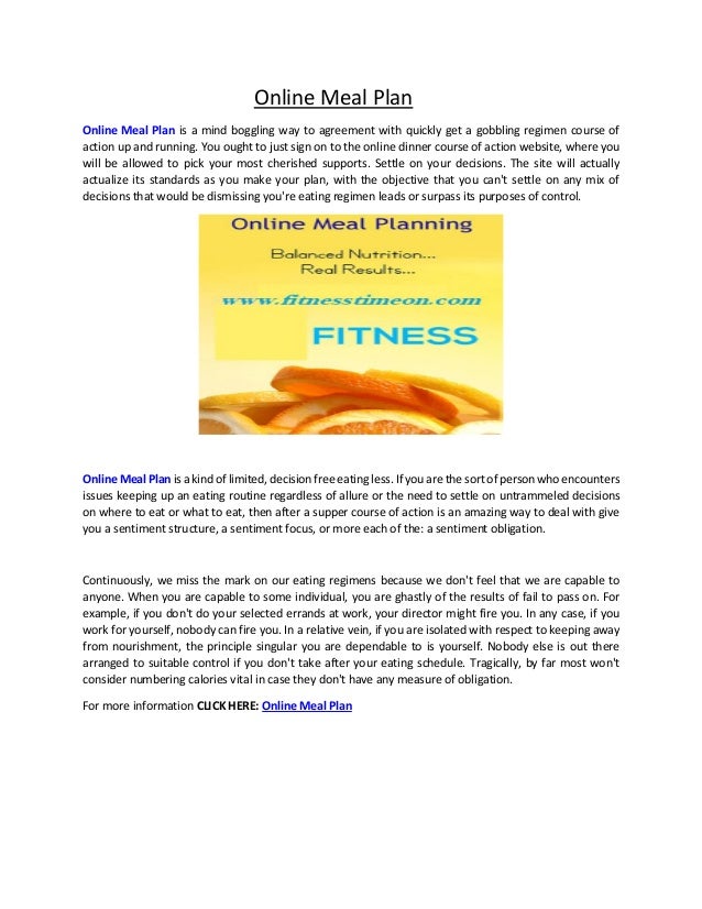 meal planning online