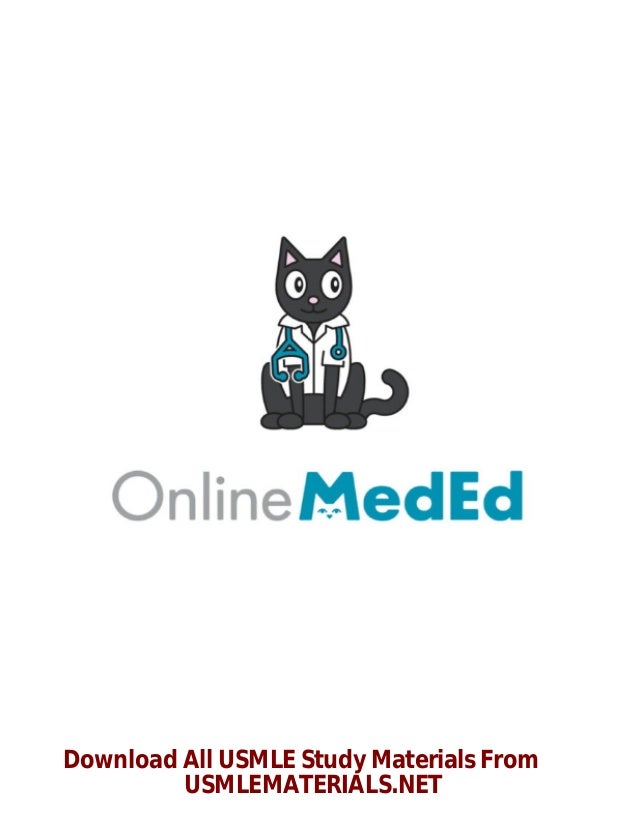 Download All USMLE Study Materials From
USMLEMATERIALS.NET
 