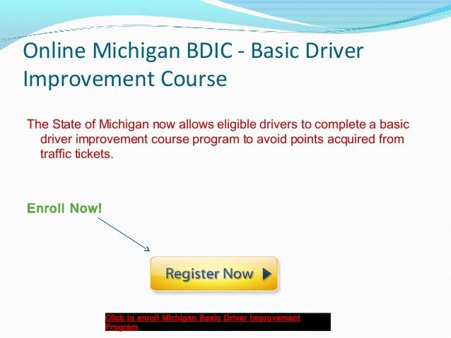 Michigan BDIC Online keeps You away from violations and points Michigan BDIC Online keeps You away from violations and points