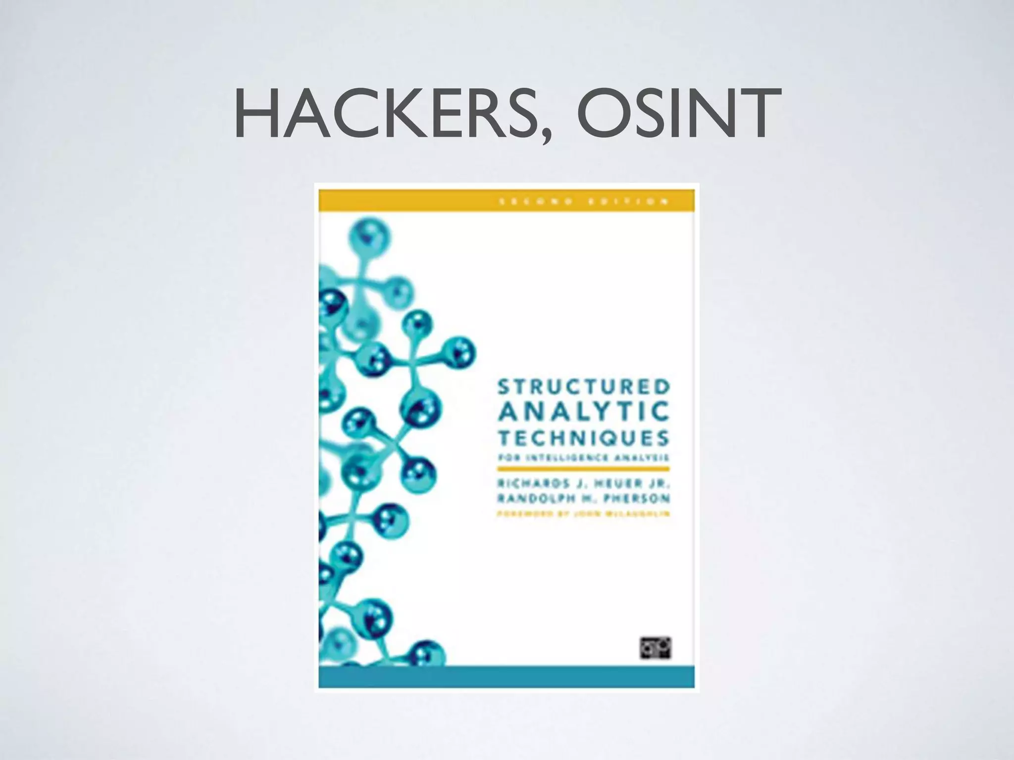 HACKERS, OSINT