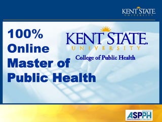 100%
Online
Master of
Public Health
 