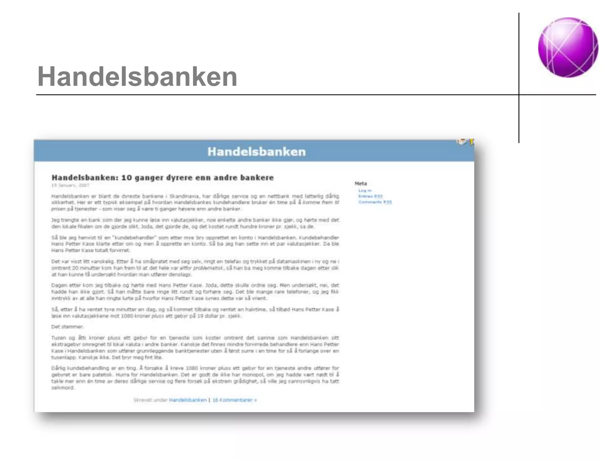 Online Omdømme Del1 Anfo April 2009