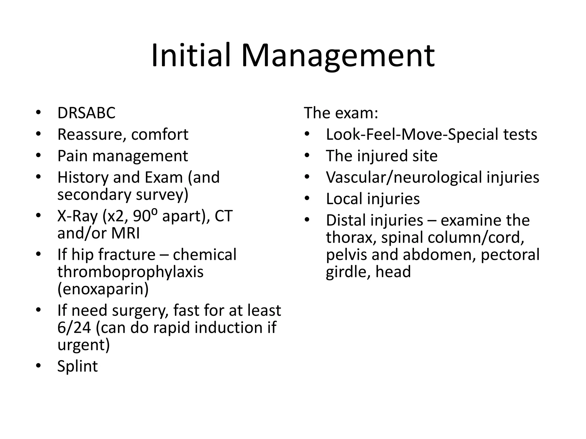Orthopaedics 101 | PPTX