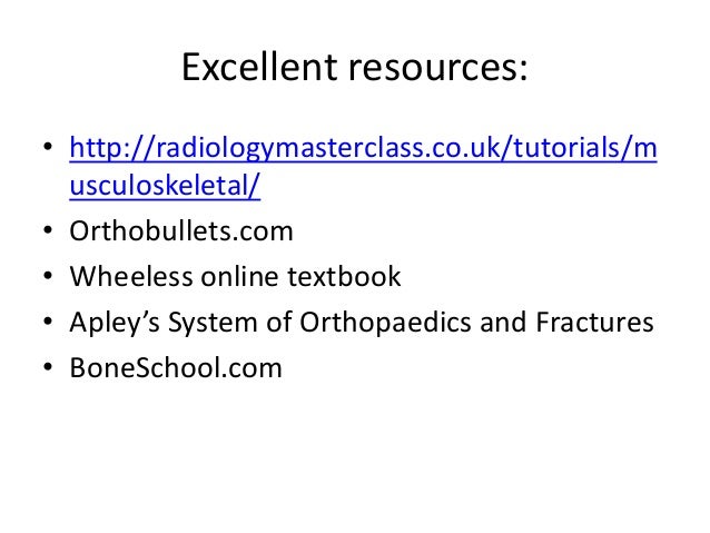 Orthopaedics 101