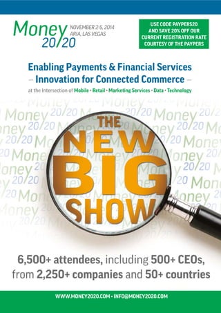 NOVEMBER 2-5, 2014
ARIA, LAS VEGAS
 