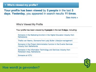 Hoe wordt je gevonden?  