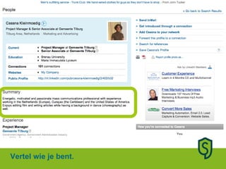 Vertel wie je bent. 