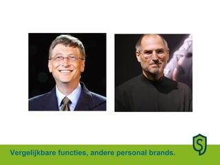 Vergelijkbare functies, andere personal brands. 