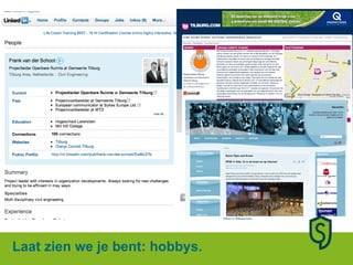 Laat zien we je bent: hobbys. 