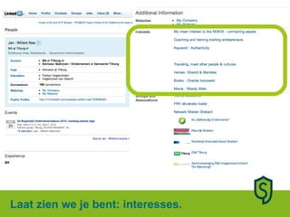 Laat zien we je bent: interesses. 