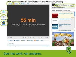 Deel het werk van anderen. 