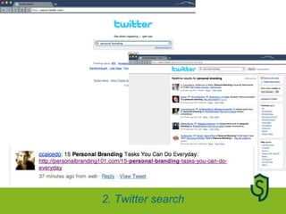 2. Twitter search 