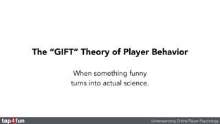 Understanding Online Player Psychology 
 