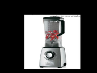 “ Online is not separate to the physical world – in teaching or in the development of Communities Of Practice – in reality hybrid models usually operate”.  (Australian Flexible Learning Framework, What are the characteristics of effective online learning communities? pg 4,  2003) 