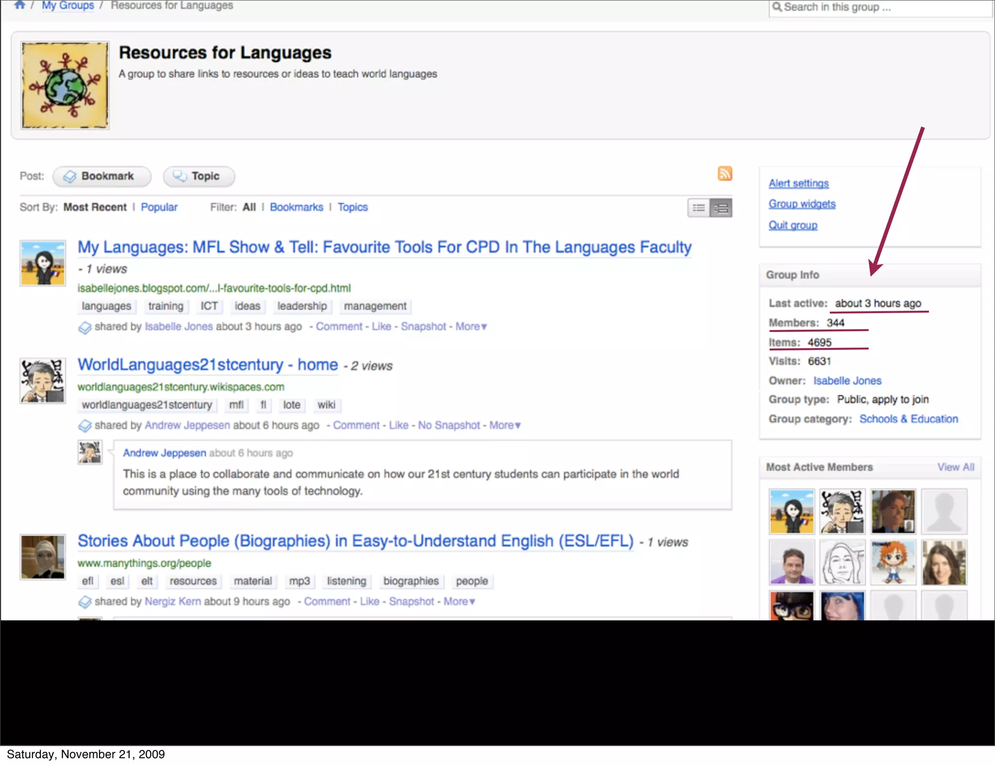 Saturday, November 21, 2009
 