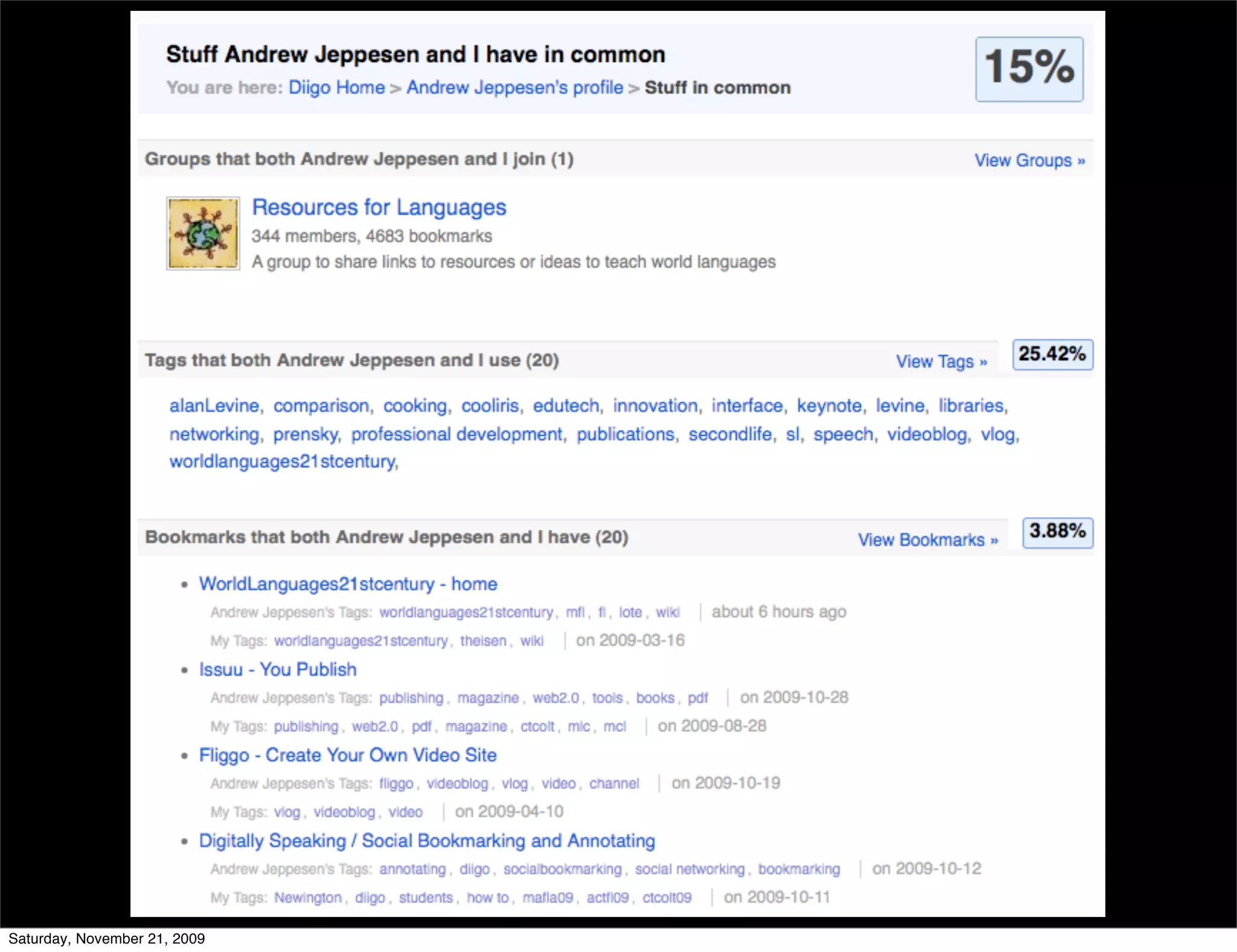 Saturday, November 21, 2009
 