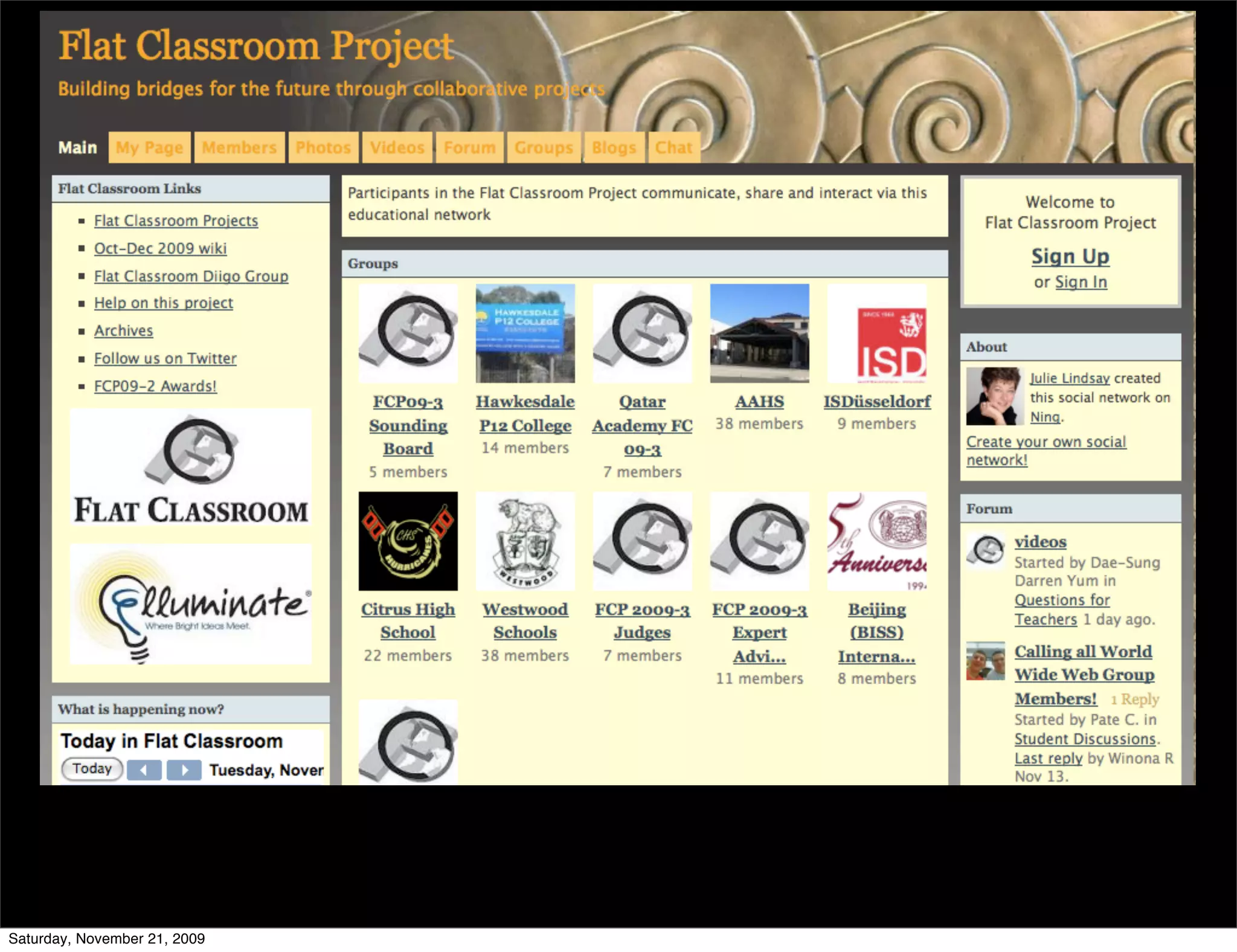 Saturday, November 21, 2009
 