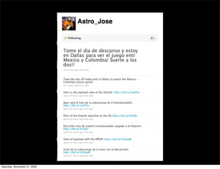 Saturday, November 21, 2009
 