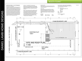 DANIEL LAMB HOME DESIGNS   “BOOTH PLANS”
 