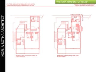 “VICTORIA ROAD SKETCH PLANS”
NOEL A BOTHA ARCHITECT
 