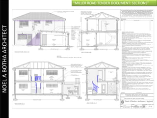 “MILLER ROAD TENDER DOCUMENT: SECTIONS”
NOEL A BOTHA ARCHITECT
 