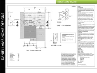 DANIEL LAMB HOME DESIGNS   “ABRAHAMS’ PLANS”
 