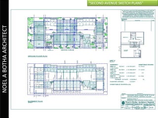“SECOND AVENUE SKETCH PLANS”
NOEL A BOTHA ARCHITECT
 