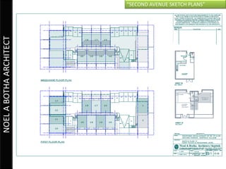 “SECOND AVENUE SKETCH PLANS”
NOEL A BOTHA ARCHITECT
 