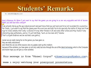 Students’ Remarks 