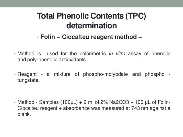 How To Find Antioxidant Properties From Selected Plants