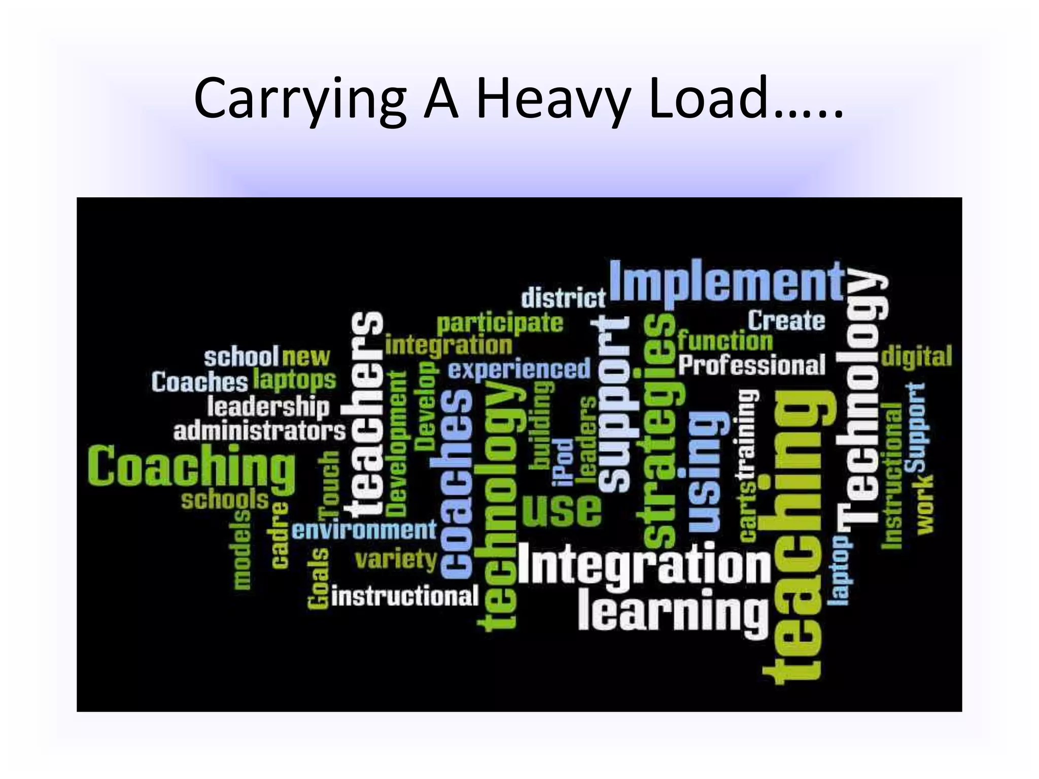 Carrying A Heavy Load…..