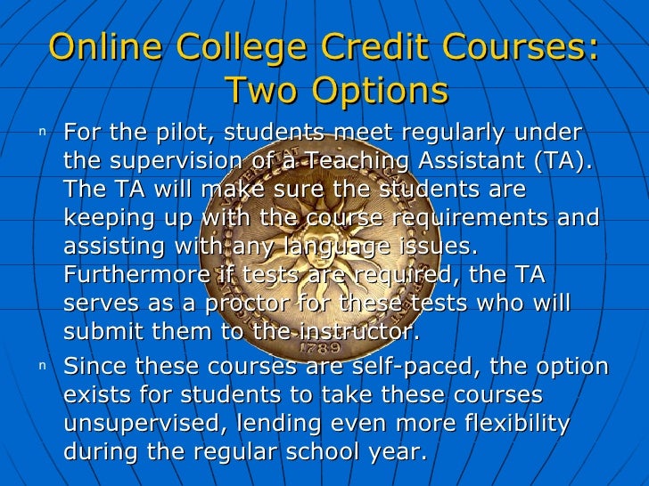 UNC Online College Credit Courses - Description of Services, ENGLISH