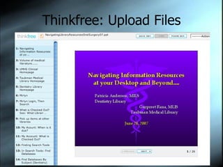 Thinkfree: Upload Files What uploaded file looks like. 