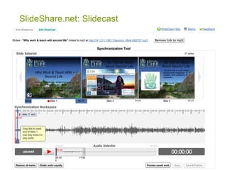 SlideShare.net: Slidecast



                    Audio synchronization tool requires good
                     vision.
 