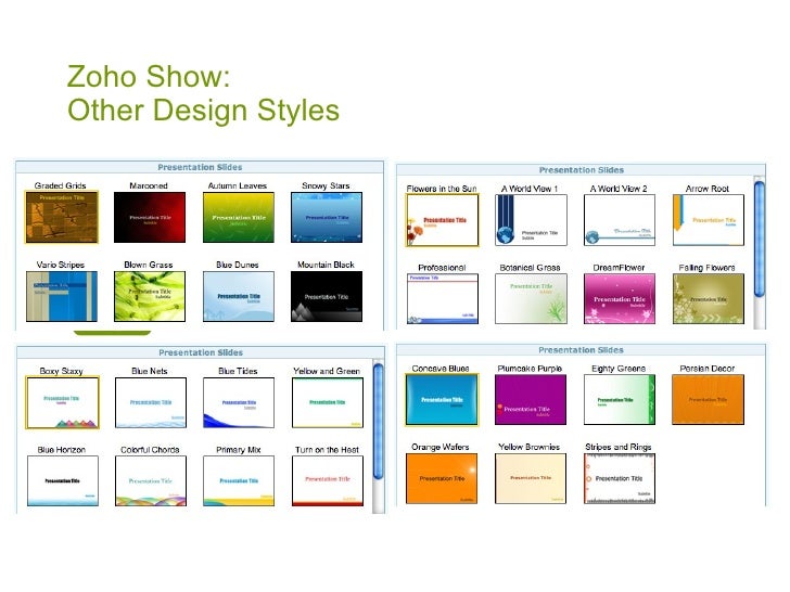 Online presentation tools