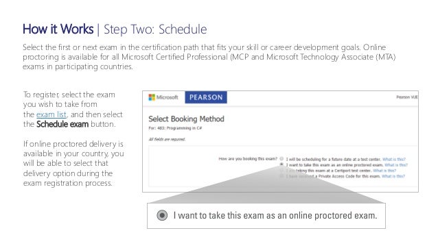 schedule microsoft exam