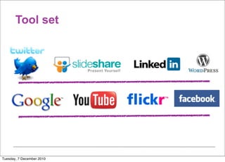 Tool set




Tuesday, 7 December 2010
 