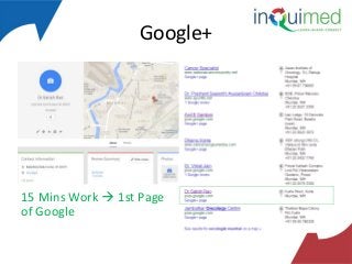 Google+

15 Mins Work  1st Page
of Google

 