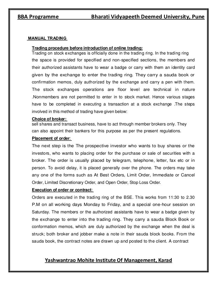 Sauda trading system