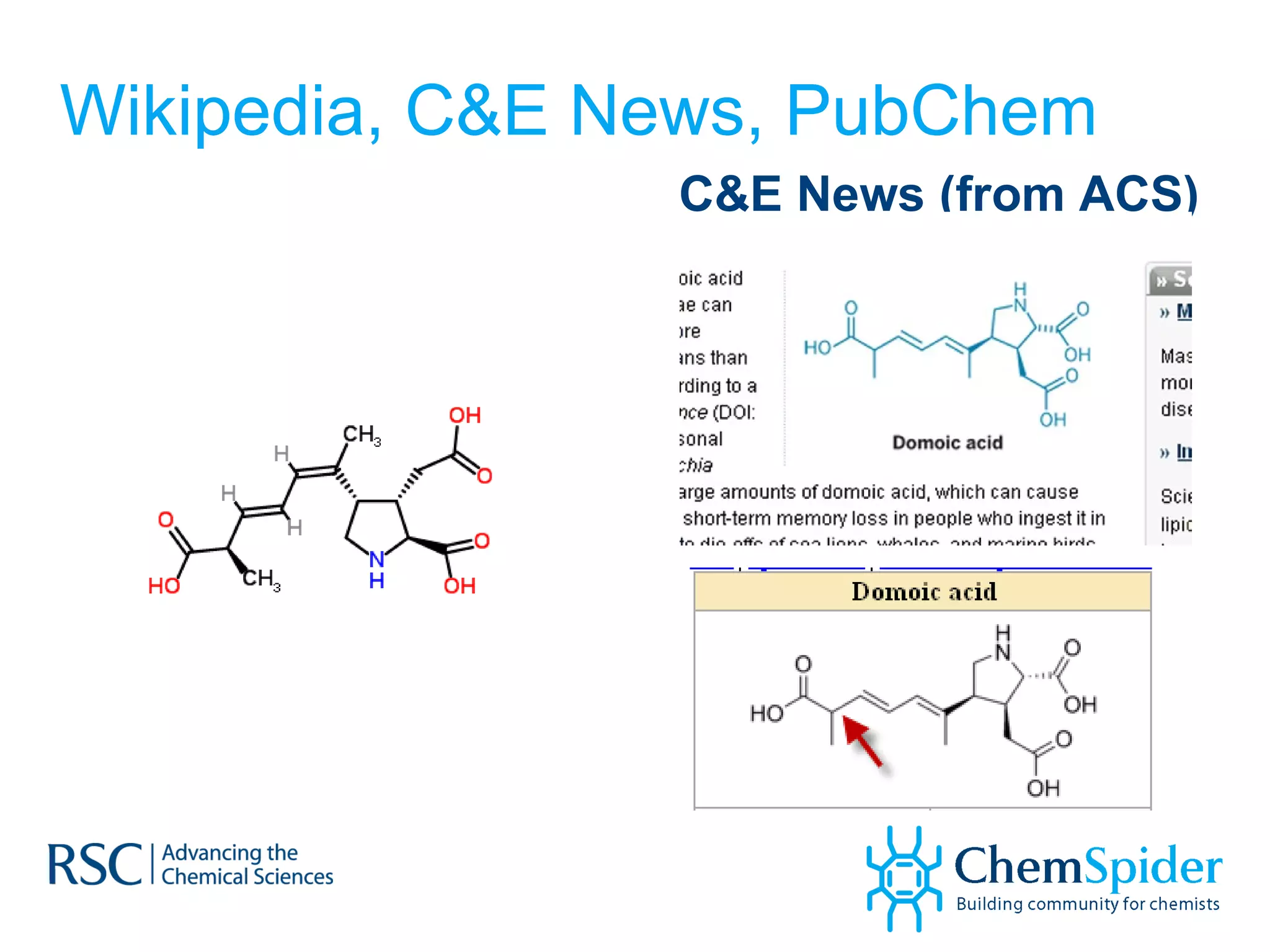 Wikipedia, C&E News, PubChem C&E News (from ACS) 