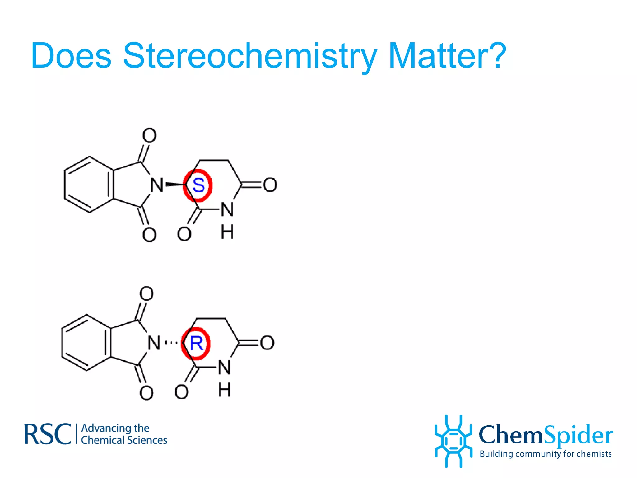 Does Stereochemistry Matter? 