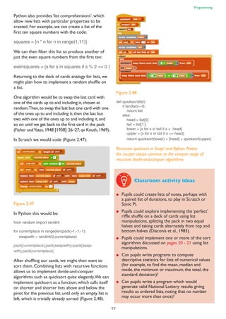 QuickStart Computing Scotland - subject knowledge covering the ...