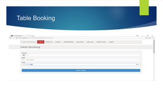 Table Booking
 